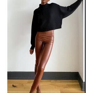Wilfred Free Faux Leather Daria Pants Size S